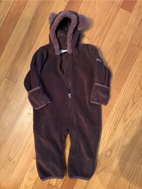 Columbia | Infant Tiny Bear II Fleece Bunting | Bark Brown | Size: 6-12M